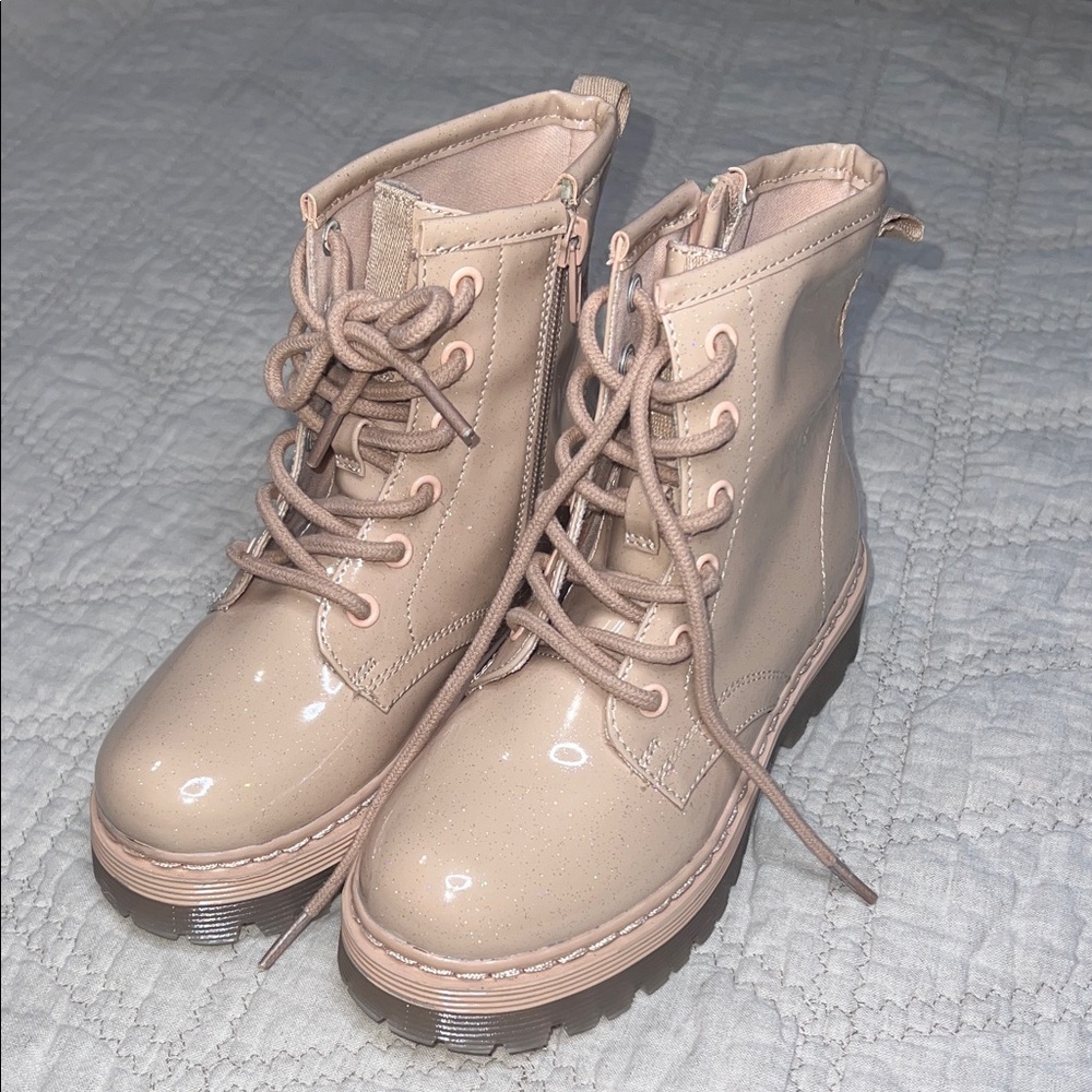 Steve Madden Glittery Soft Pink Kids Boots